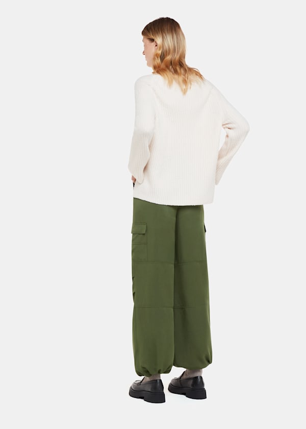 Khaki Grace Luxe Cargo Pants